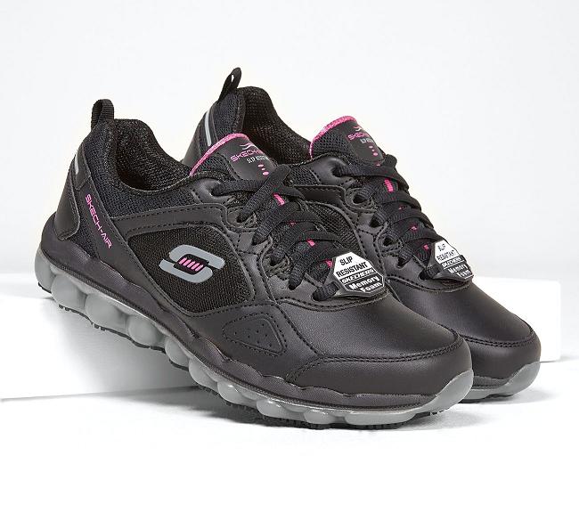 Zapatos de Trabajo Skechers Mujer - Air Negro GLRQM0164